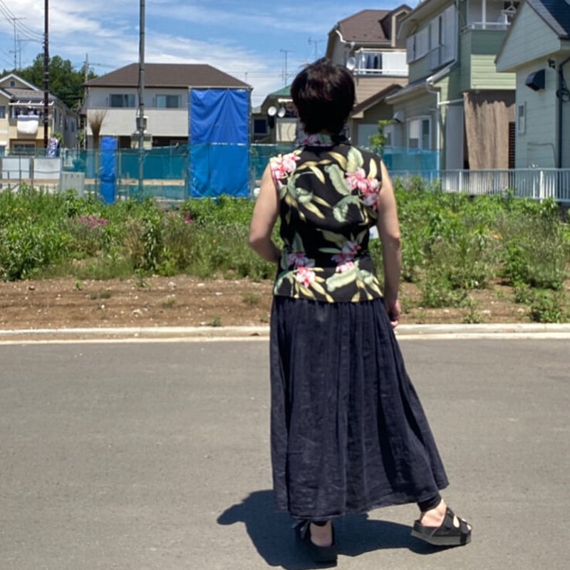 【極上】　美品　Clear Water 酒　女　竹　黒アロハ　アロハシャツ 極上】 美品 Clear Water 酒 女 竹 黒アロハ アロハシャツ