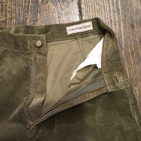 [USED] Calvin Klein 2タックコーデュロイパンツ