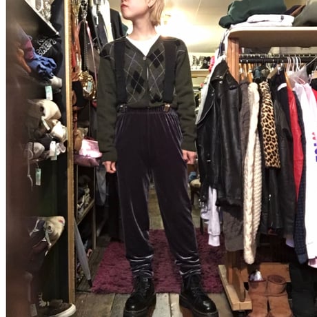 [USED] 光沢のある ベロアイージーPants