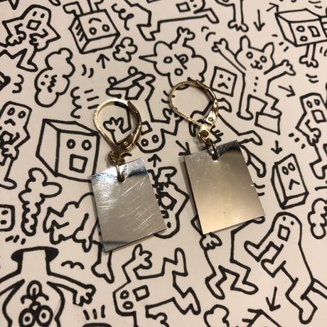 [BENICOTOY] GOLD プレートピアス  (片耳)