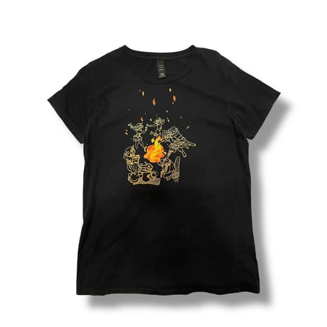 [USED] 焚き火するエルフ🧝‍♀️Tee  / size ladysM