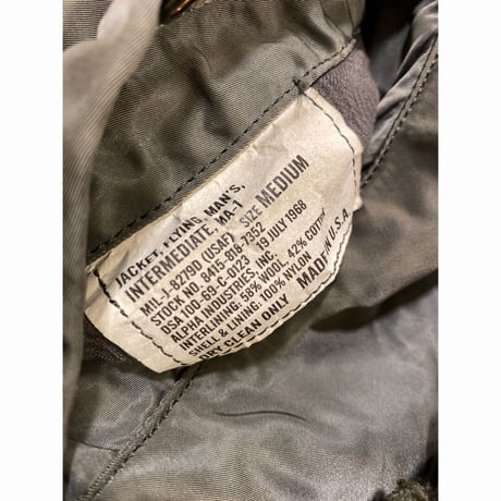[USED] '69 vintage ALPHA MA-1 (名復刻！)