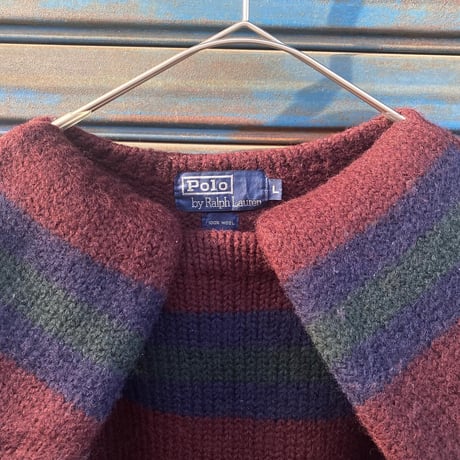 [USED] POLO RalphLauren ボーダーニット