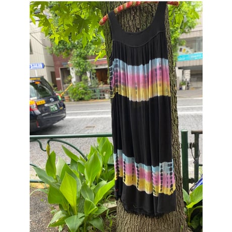 [USED]  タイダイワンピース /BLK