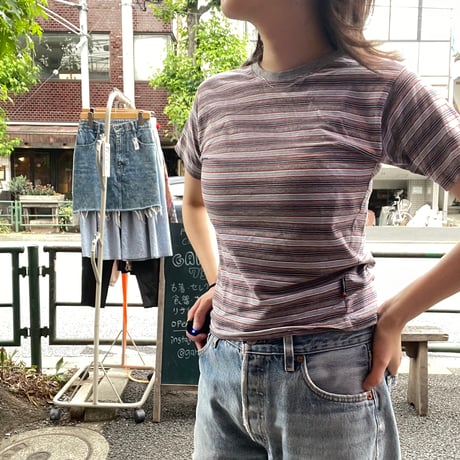 [USED] ボーダー チビtee