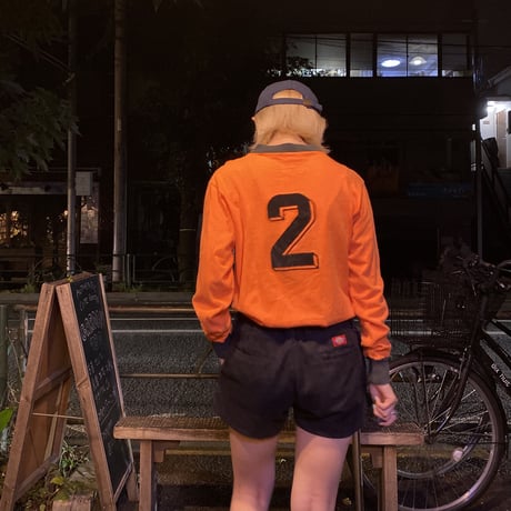 [USED] EURO VINTAGE フロッキープリントTee🧡