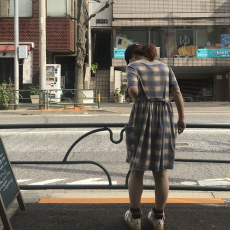 [USED] ネル半袖ワンピース