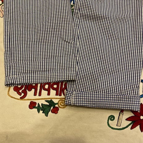 [USED] ギンガムチェック EURO COOK PANTS🥄