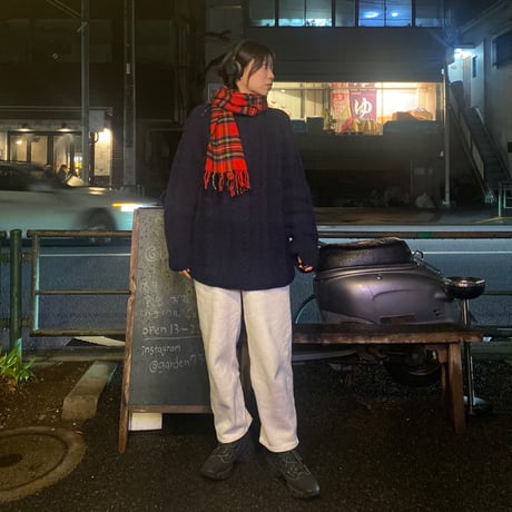 [USED] 100% WOOLのハンドニット
