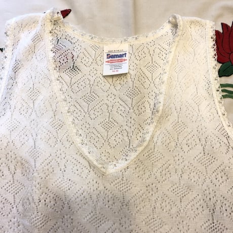 [USED] 針抜きレースのタンクトップ