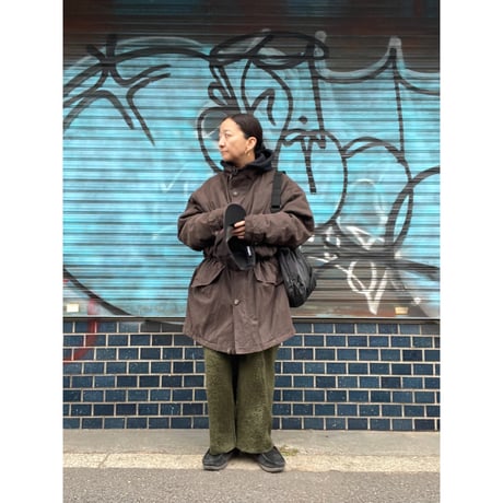 [USED]  "LONDON FOG" 中綿ハーフコート ブラウン