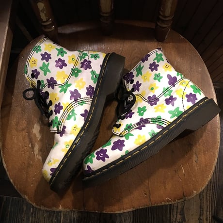 [USED] Dr.Martens  花柄 6HOLE  made in England!