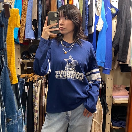 [USED]"Dallas Cowboys" フットボール L/S Tee