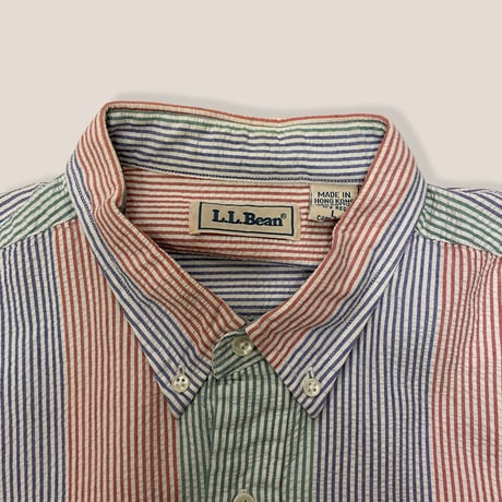 [USED]  L.L.Bean シアサッカーB.D SHIRT！