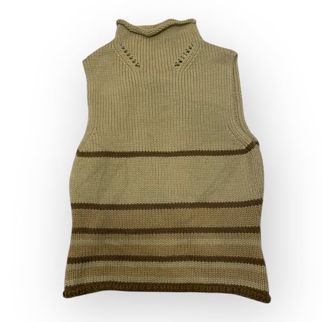 [USED] モックネックのニットVEST