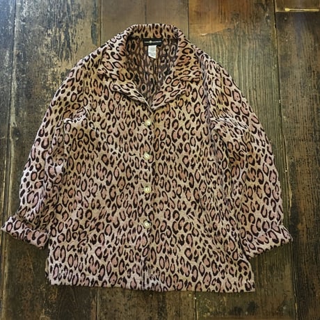 [USED] ゴブラン織りレオパードコート