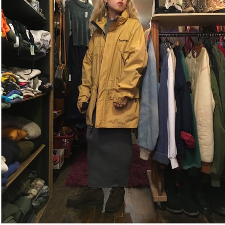 [USED] knit素材 リブワンピース