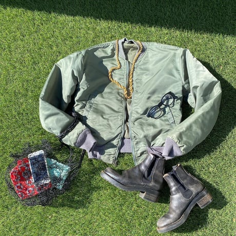 [USED] GOODサイズ！OLIVE MA-1