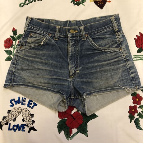 [USED] 60-70's Lee 101Z サイド黒タグ CUTOFF DENIM / W30