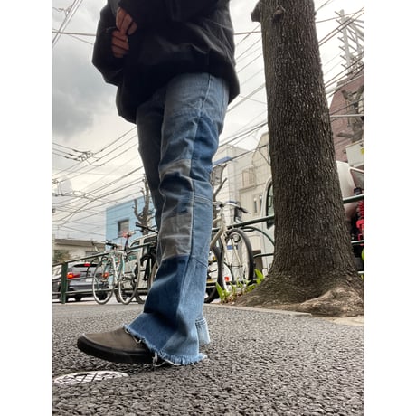 [USED] Levis 517 パッチワーク フレア DENIM