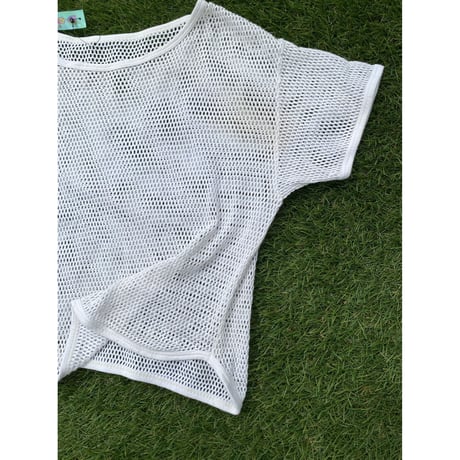 [USED]  COTTON メッシュ S/S Tee / WHT