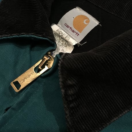 [USED] Carhartt 柄入り ダック JKT (グリーン/エンジ)