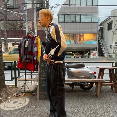 [USED] スカジャン ネイビー💙