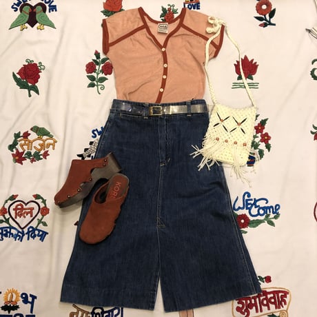 [USED] 70's スリットデニムスカート