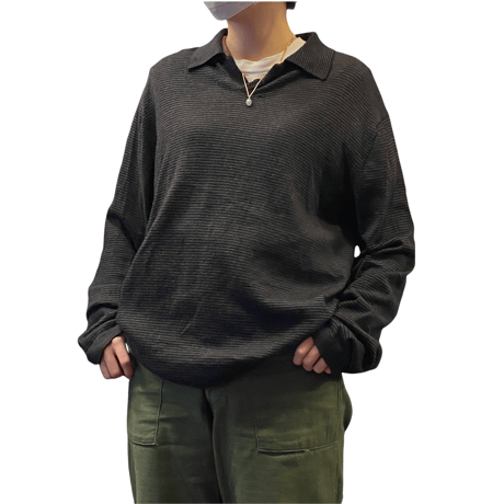 [USED] BANANA REPUBLIC ボーダーニットポロ！