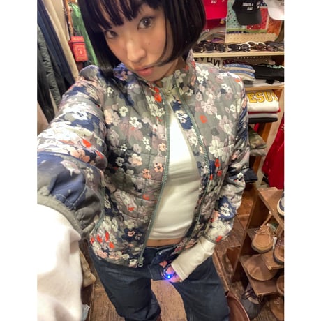 [USED] " GAP kids" 花柄パフジJKT