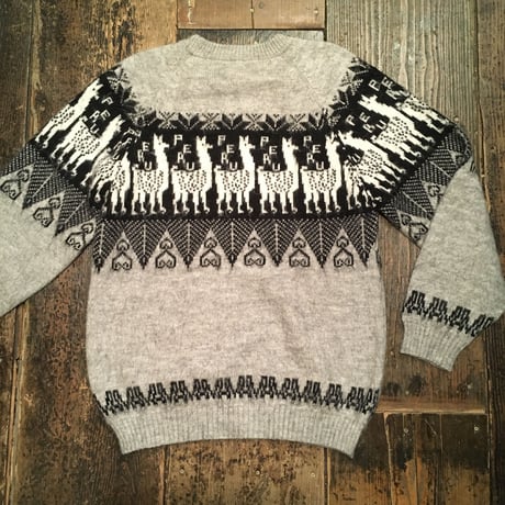 [USED]  アルパカ柄 モヘアKNIT