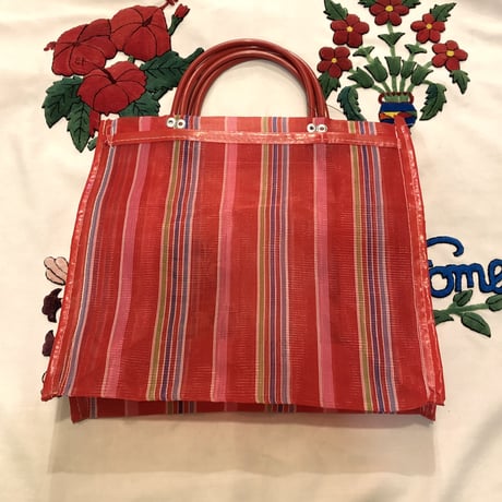 [USED] マルチストライプ メッシュBAG ♡
