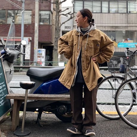 [USED] 2XL Dickies 重ね着風 ダックJKT
