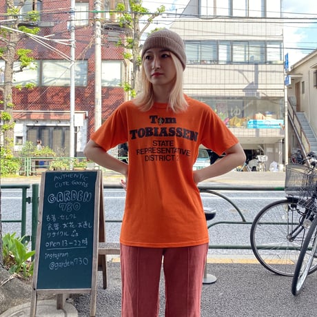 [USED] VINTAGE "Tom TOBIASSEN" Tee🧡