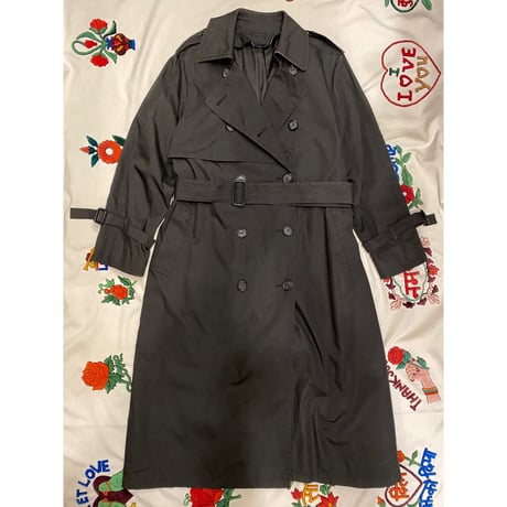 [USED] "LONDON FOG" BLACK トレンチ コート