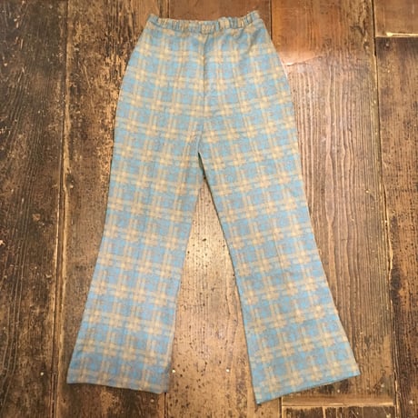 [USED] チェック柄 POLY PANTS
