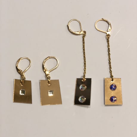[BENICOTOY] GOLD プレートピアス  (片耳)