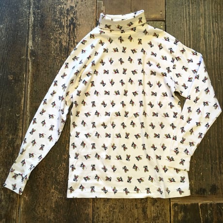 [USED]   ミッキー総柄 タートル ロンTee