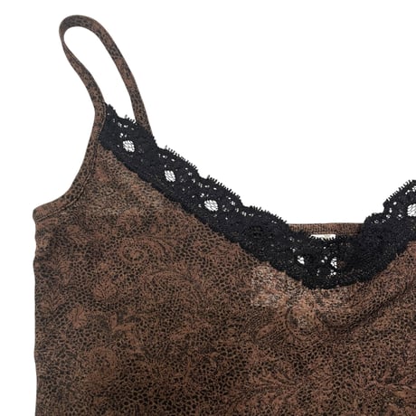 [USED] Black Laceのブラウンキャミソール