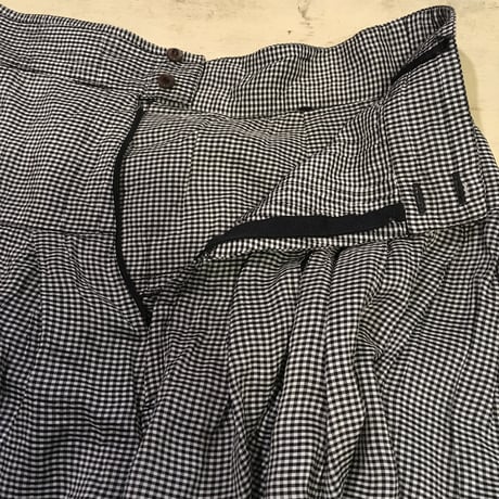 [USED] チェック柄ウェストリボンスカート