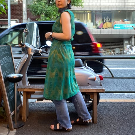 [USED] Greenノースリーブワンピース