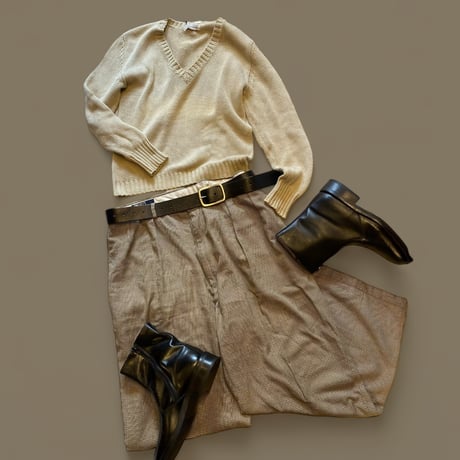 [USED]Cavin Klein cottonショート丈ニット