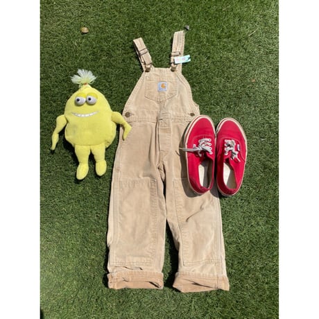 [USED] -KIDS- carhartt over all  BEIGE