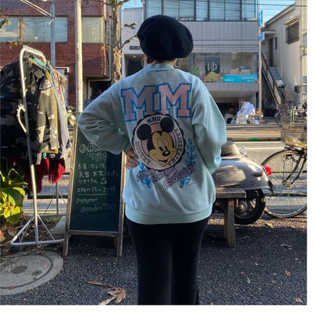 [USED] OLD "MICKEY UNIVERSITY" SWEAT💛