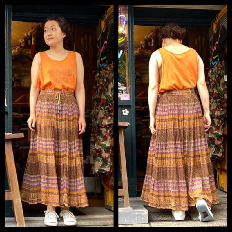 USED] インド綿ロングスカート | garden730