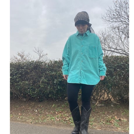 [USED] BiGサイズコーデュロイシャツ 💚