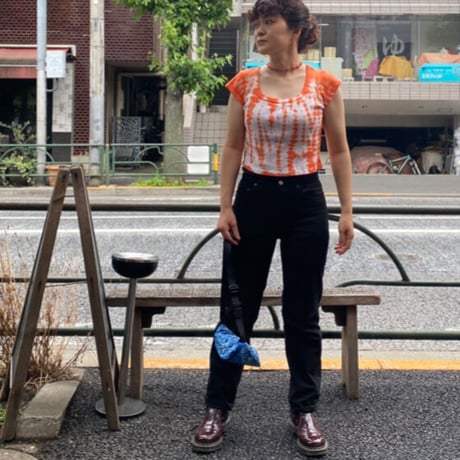 [USED] CROPPED TIE-DYE Tee🧡
