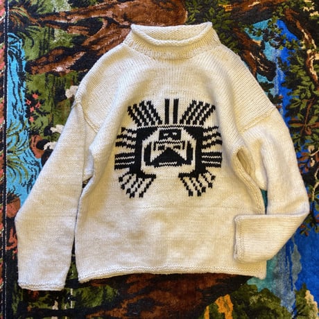[USED] 南米 HAND MADE ざっくりニット 