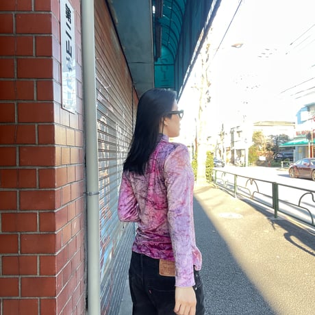 [USED]vintage PINK ベロア　TOPS 🩷