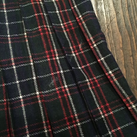 [USED]巻きチェックプリーツスカート